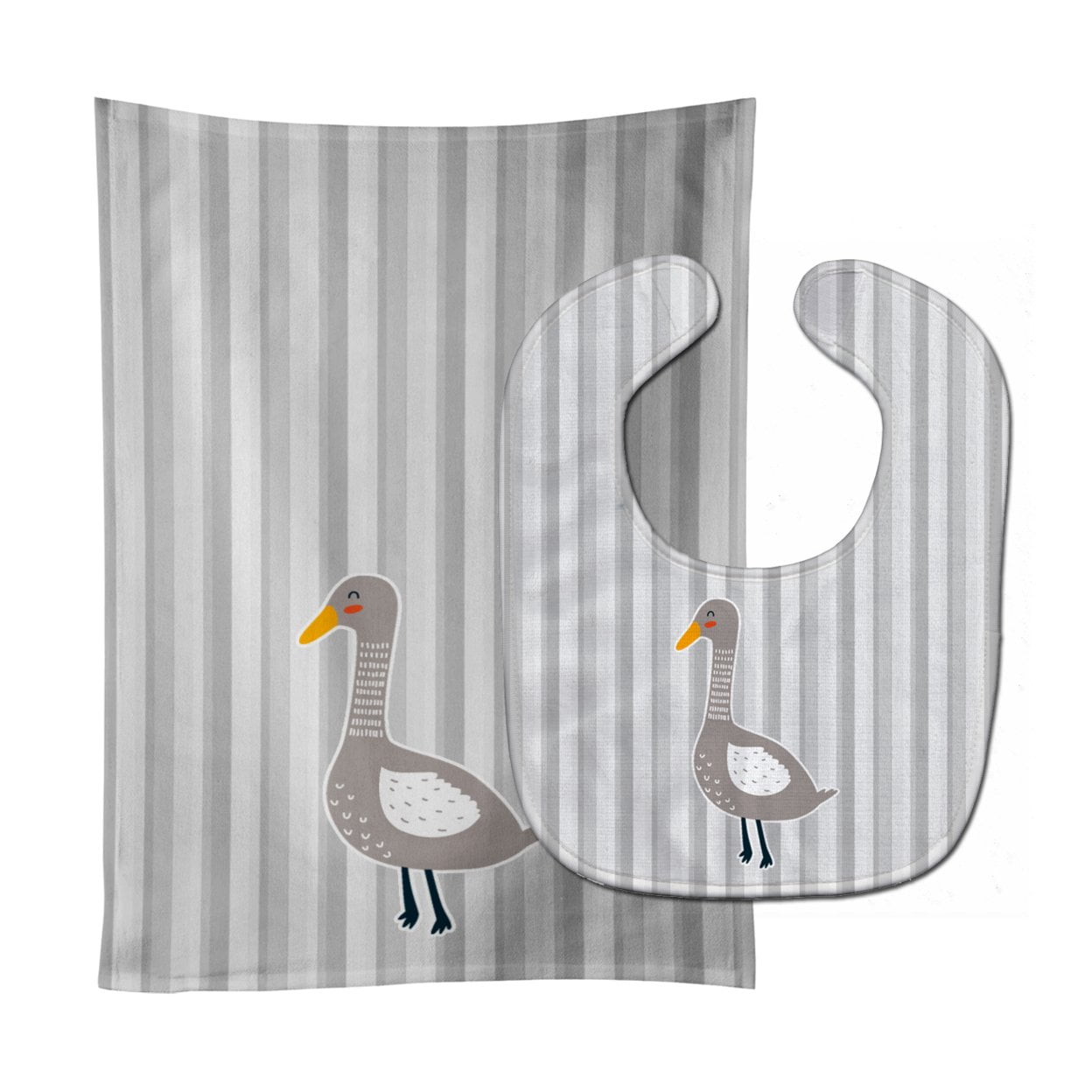Grey Goose Baby Bib & Burp Cloth