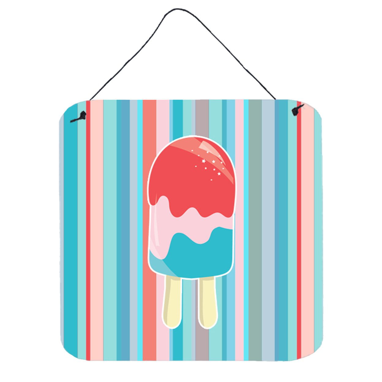Ice Pop Popsicle Red Pink Blue Wall or Door Hanging Prints