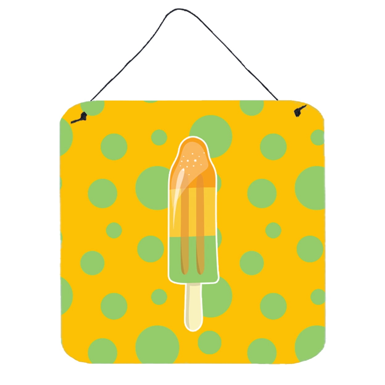 Ice Pop Popsicle Orange Green Wall or Door Hanging Prints