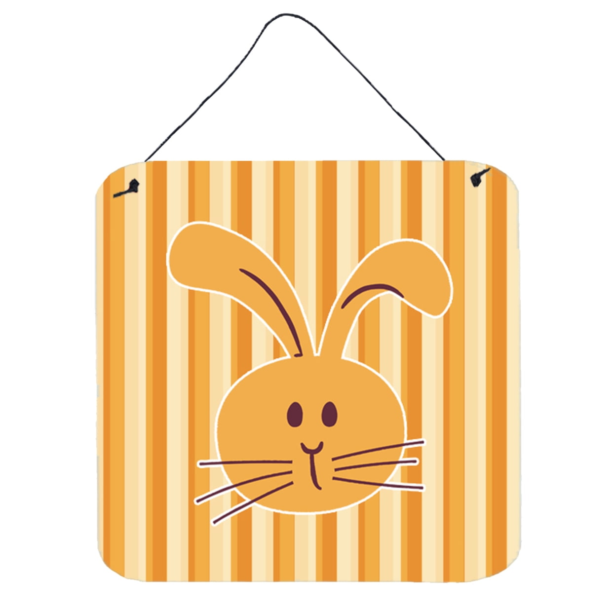 Rabbit on Stripes Wall or Door Hanging Prints