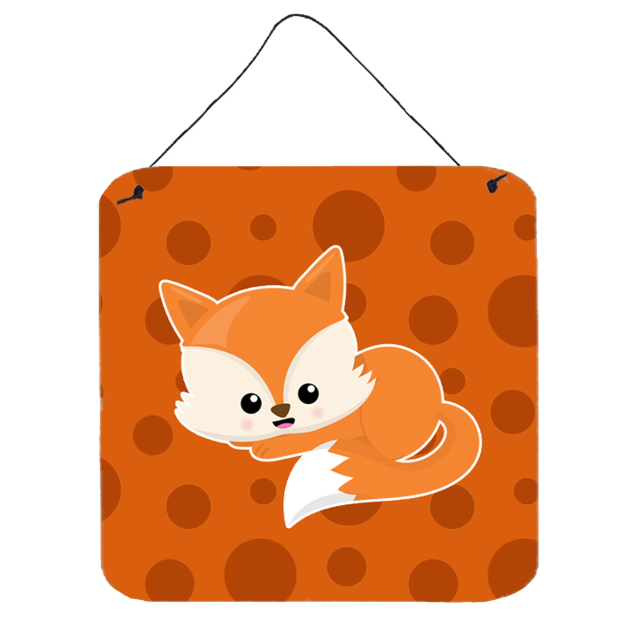 Baby Fox Polkadot Wall or Door Hanging Prints