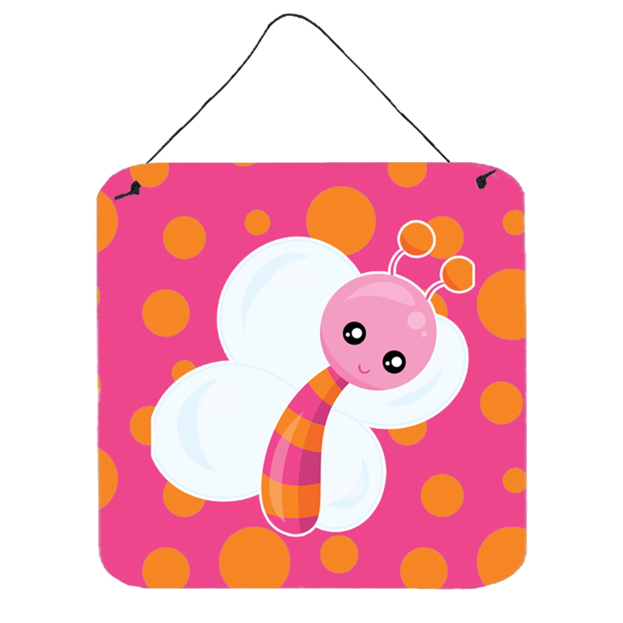 Butterfly on Polkadots Wall or Door Hanging Prints