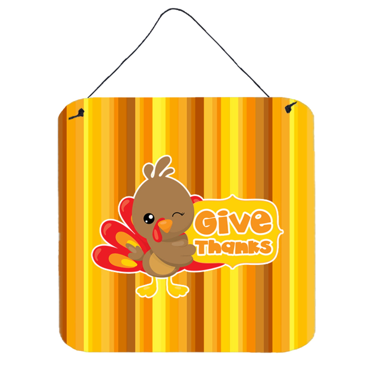 Thanksgiving Turkey Give Thanks Wall or Door Hanging Prints