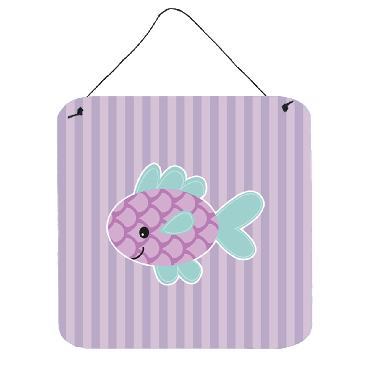 Purple Fish Wall or Door Hanging Prints