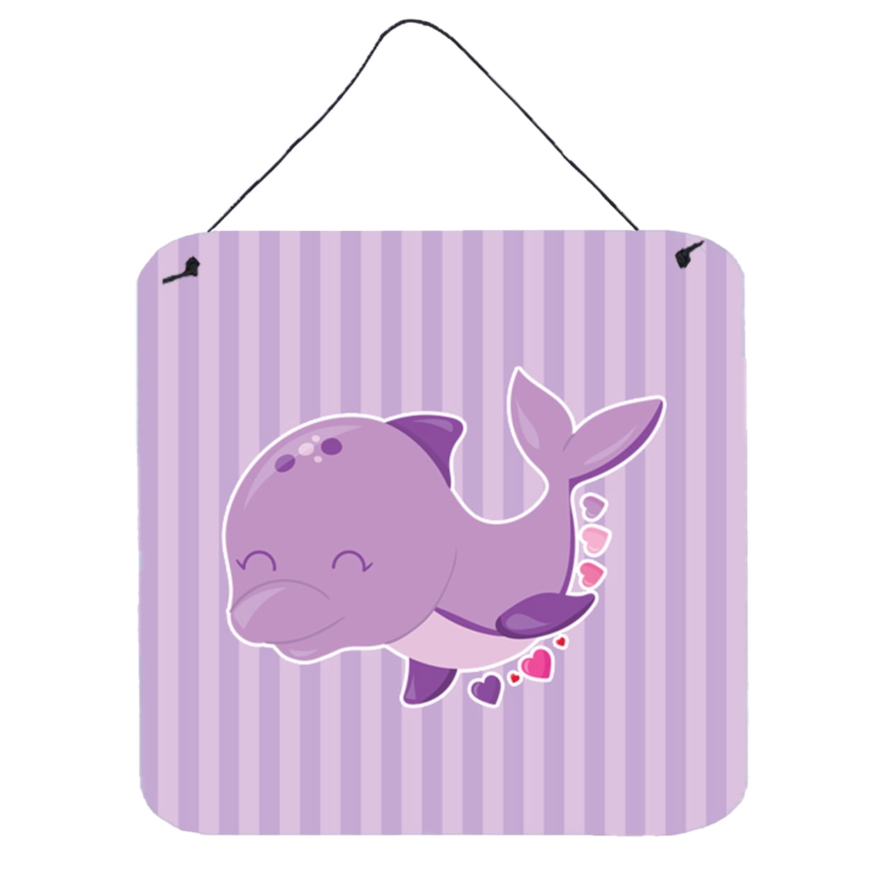 Purple Dolphin Wall or Door Hanging Prints