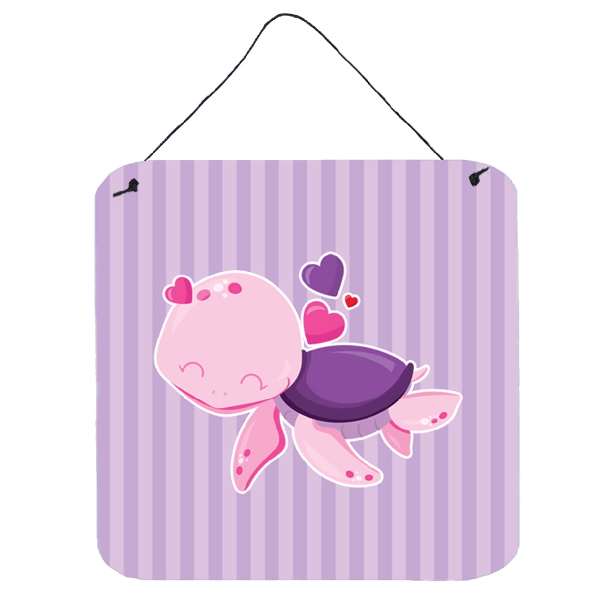 Pink & Purple Turtle Wall or Door Hanging Prints