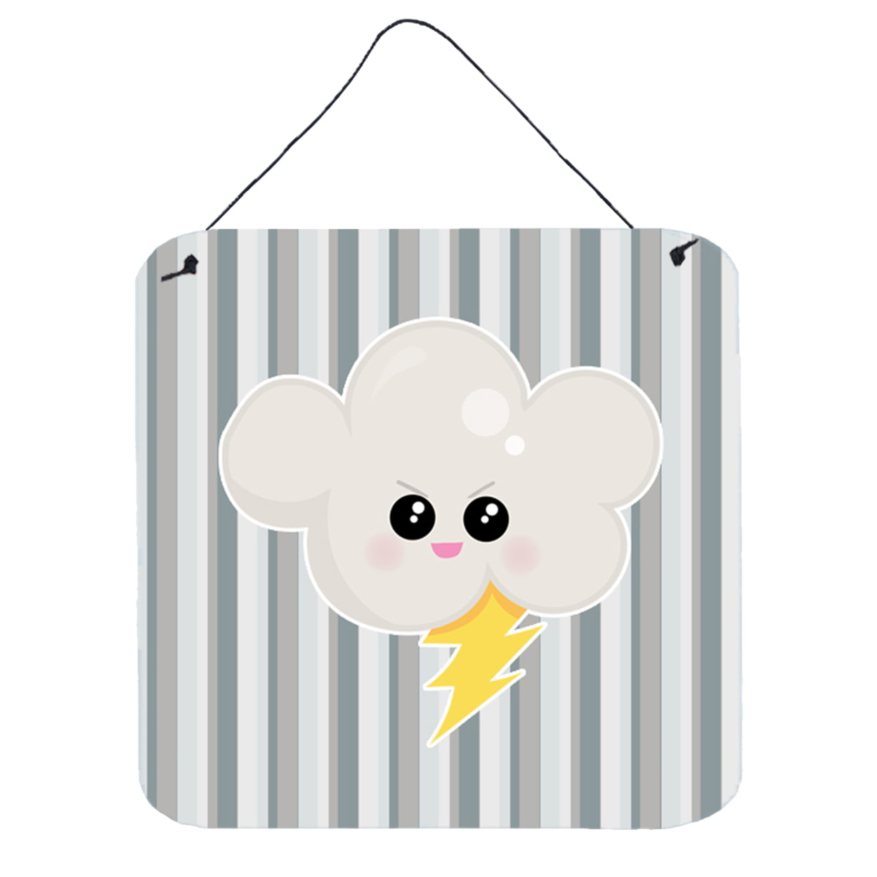 Weather Thuderstorm Face Wall or Door Hanging Prints