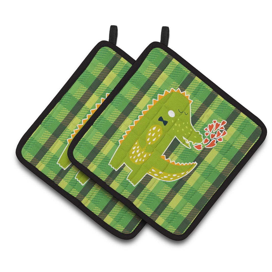 Alligator Love Pair of Pot Holders