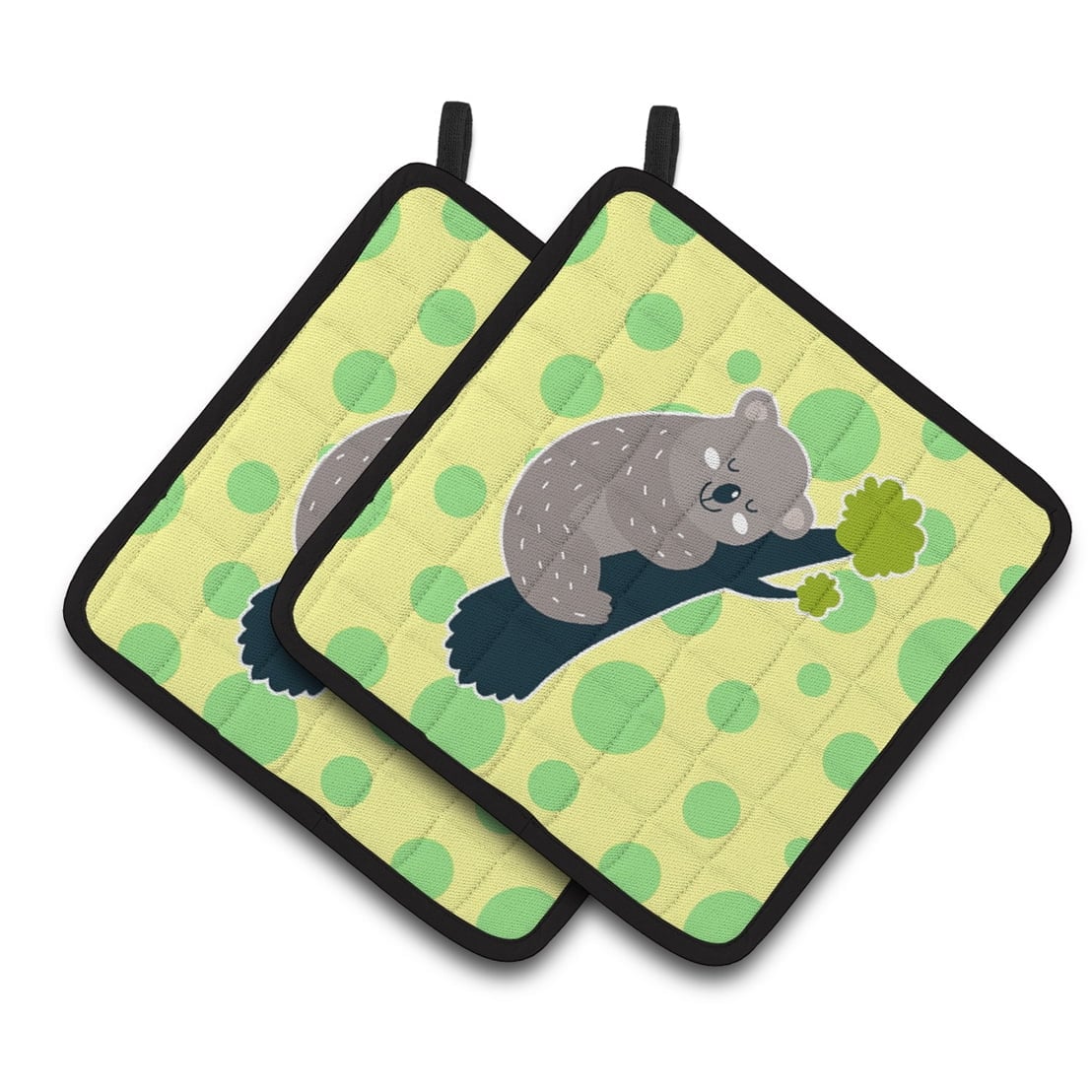 Koala Naptime Pair of Pot Holders