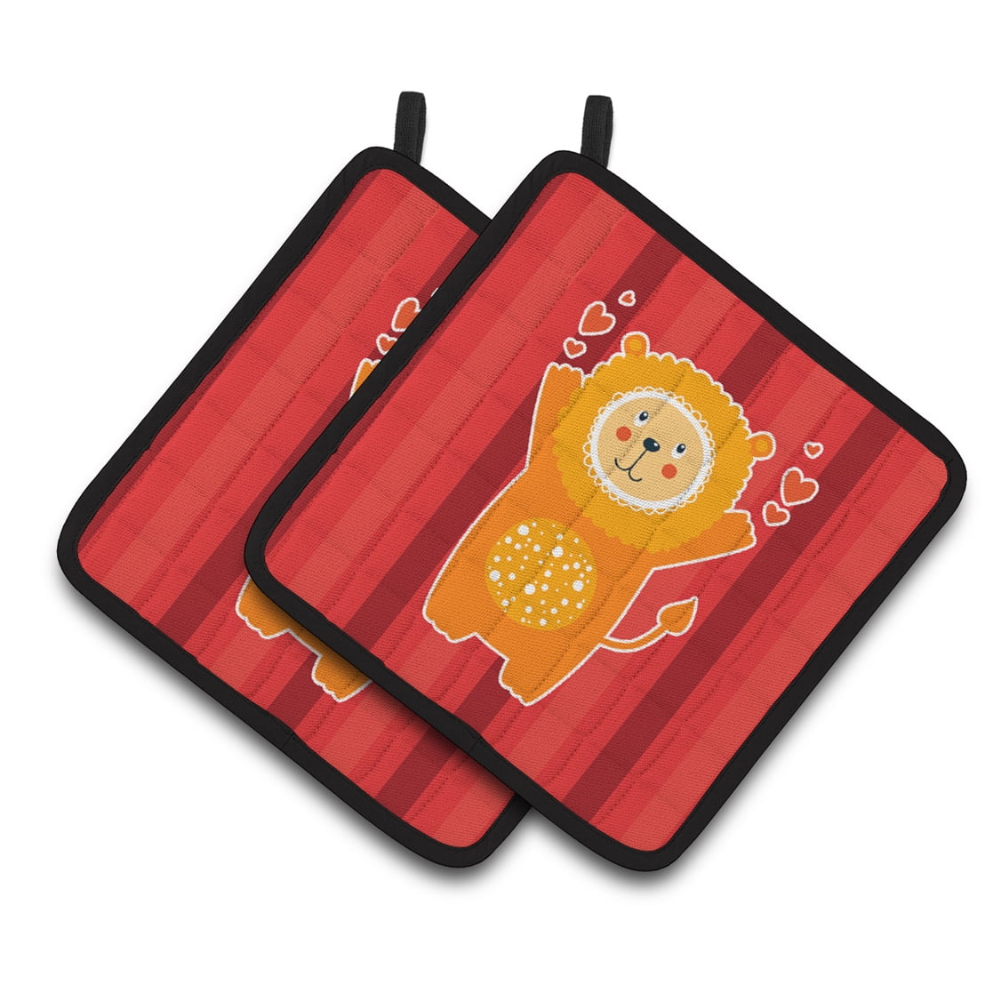 Lion Love Pair of Pot Holders