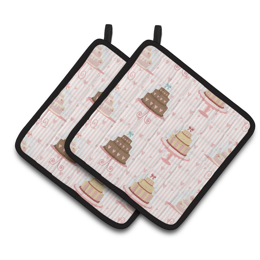 Decorated Cakes Pair of Pot Holders