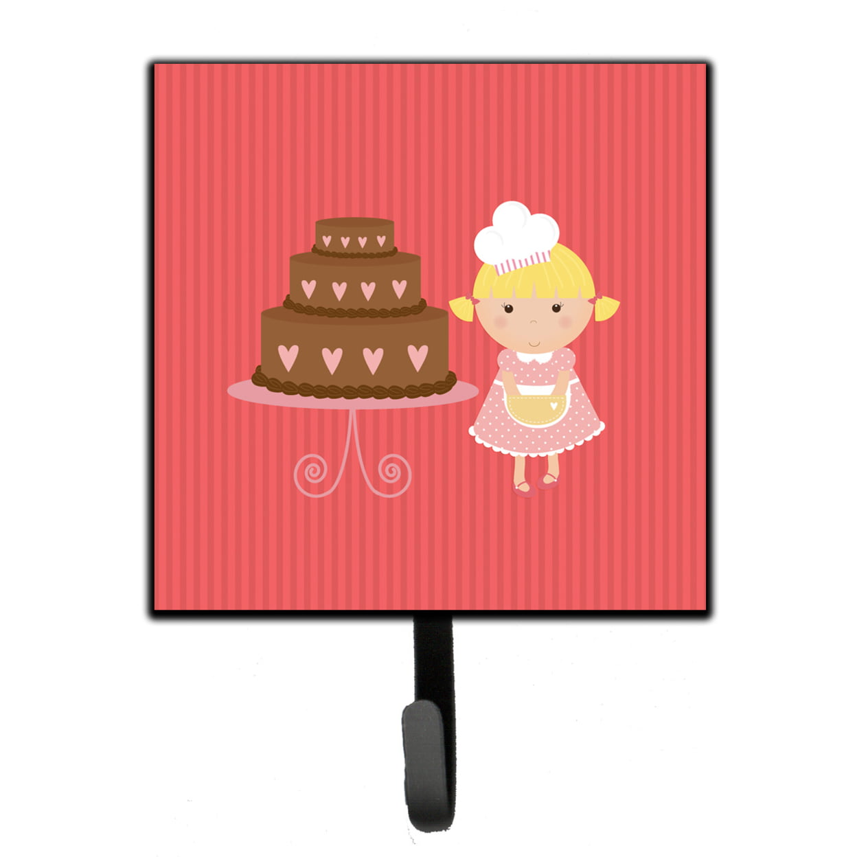 Valentines Cake Baker Blonde Leash or Key Holder