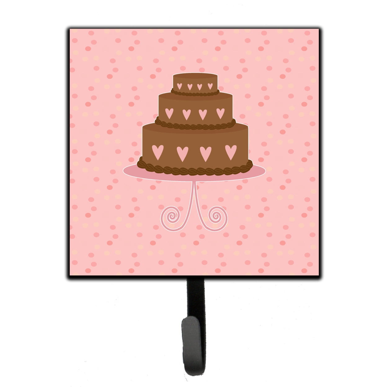 Heart Cake 3 Tier Pink Leash or Key Holder