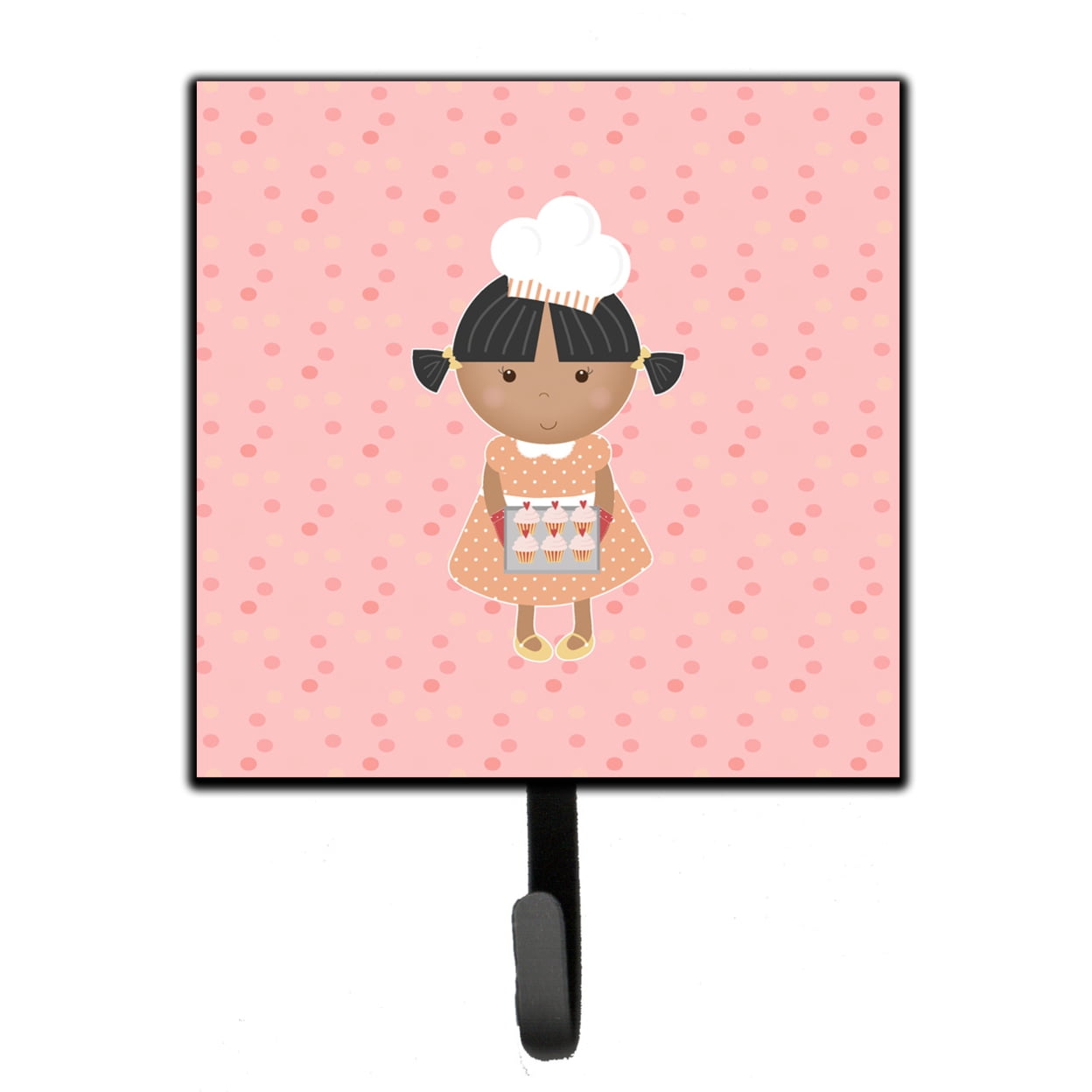 Baker African American on Pink Leash or Key Holder