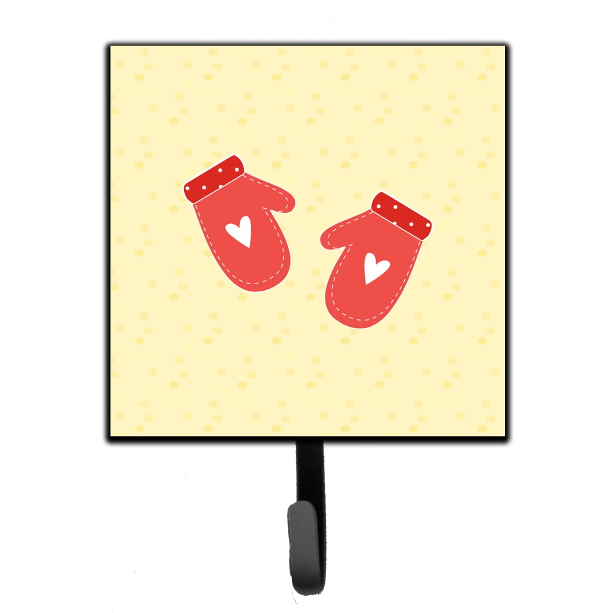 Oven Mitts on Yellow Leash or Key Holder