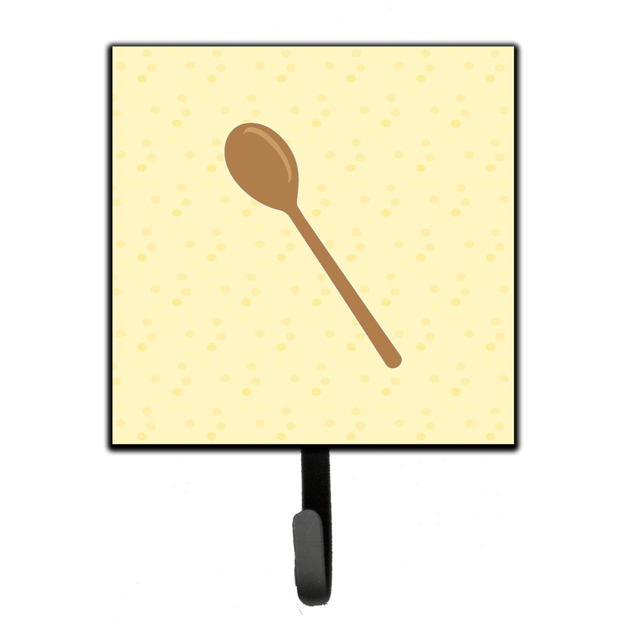 Wooden Spoon on Yellow Leash or Key Holder