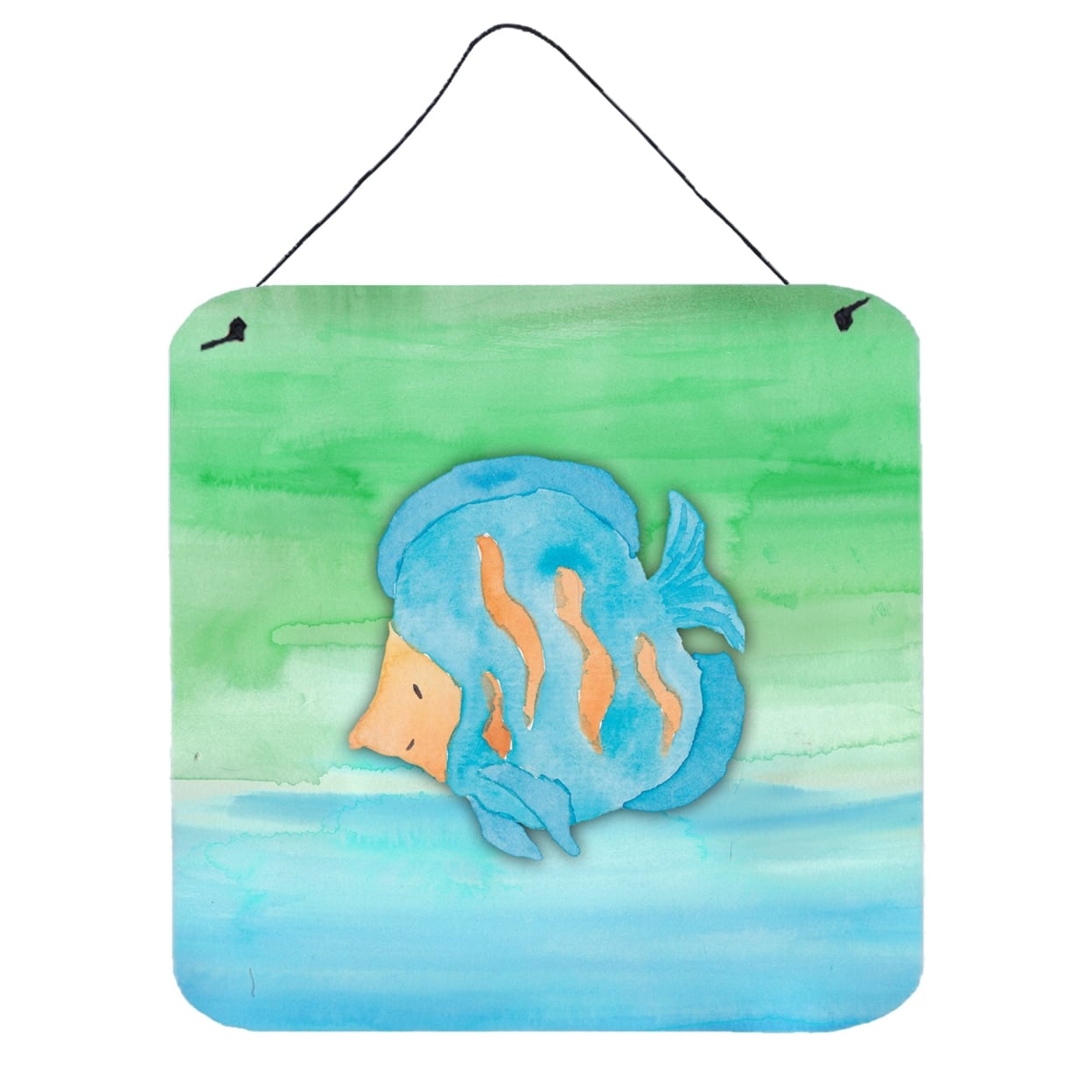 Blue Fish Watercolor Wall or Door Hanging Prints