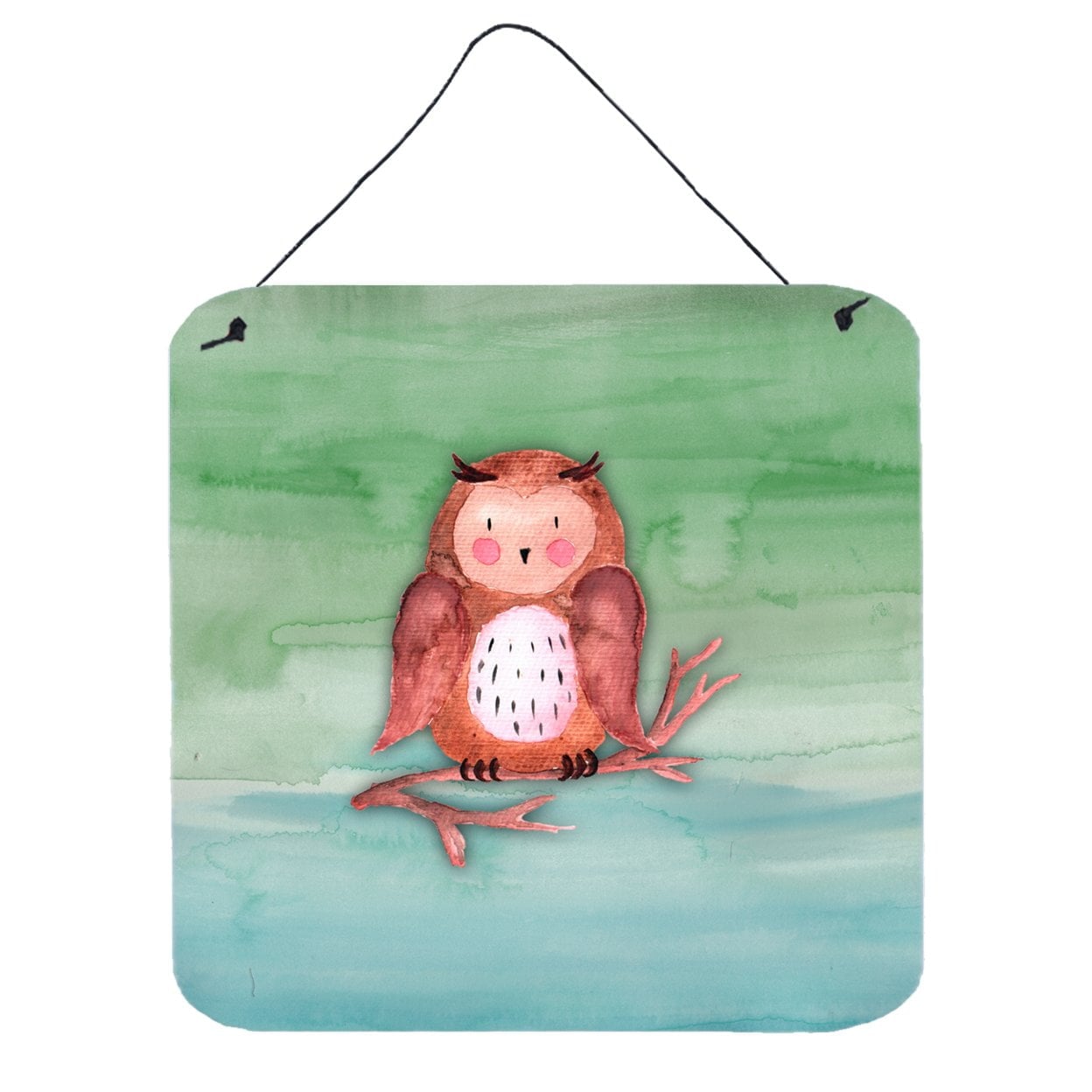 Brown Owl Watercolor Wall or Door Hanging Prints