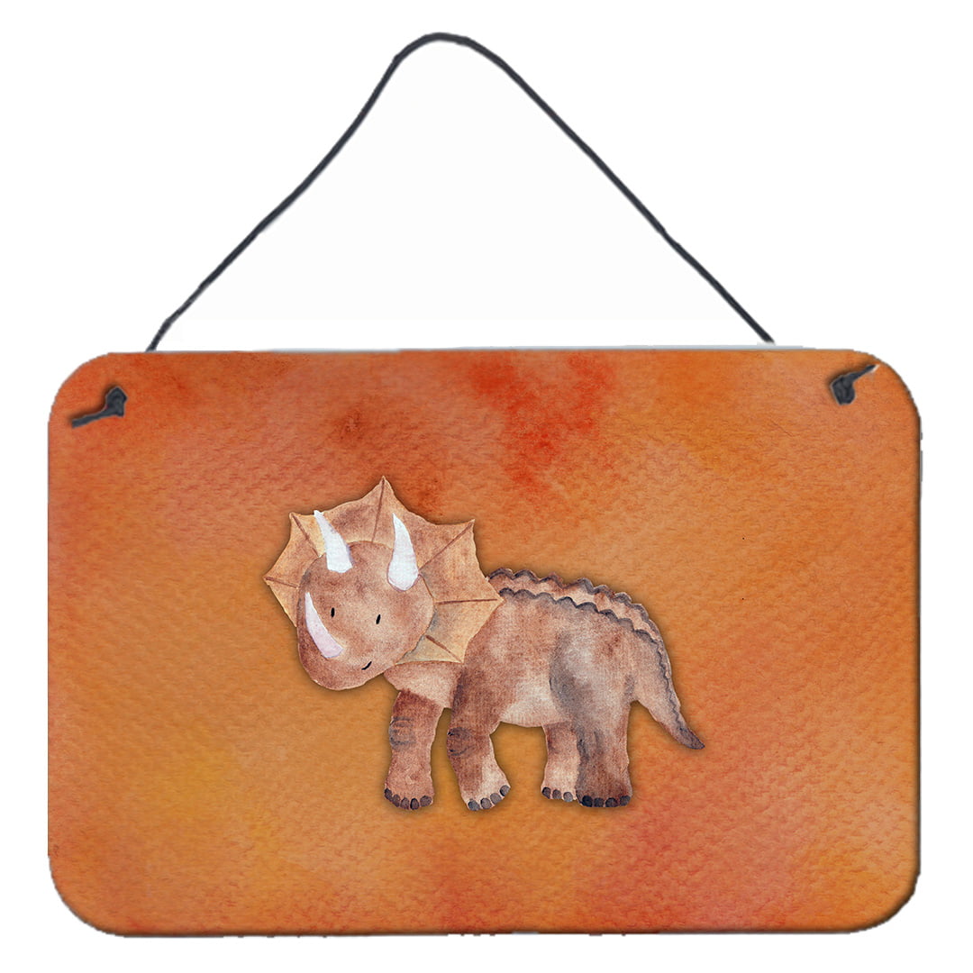 Triceratops Watercolor Wall or Door Hanging Prints
