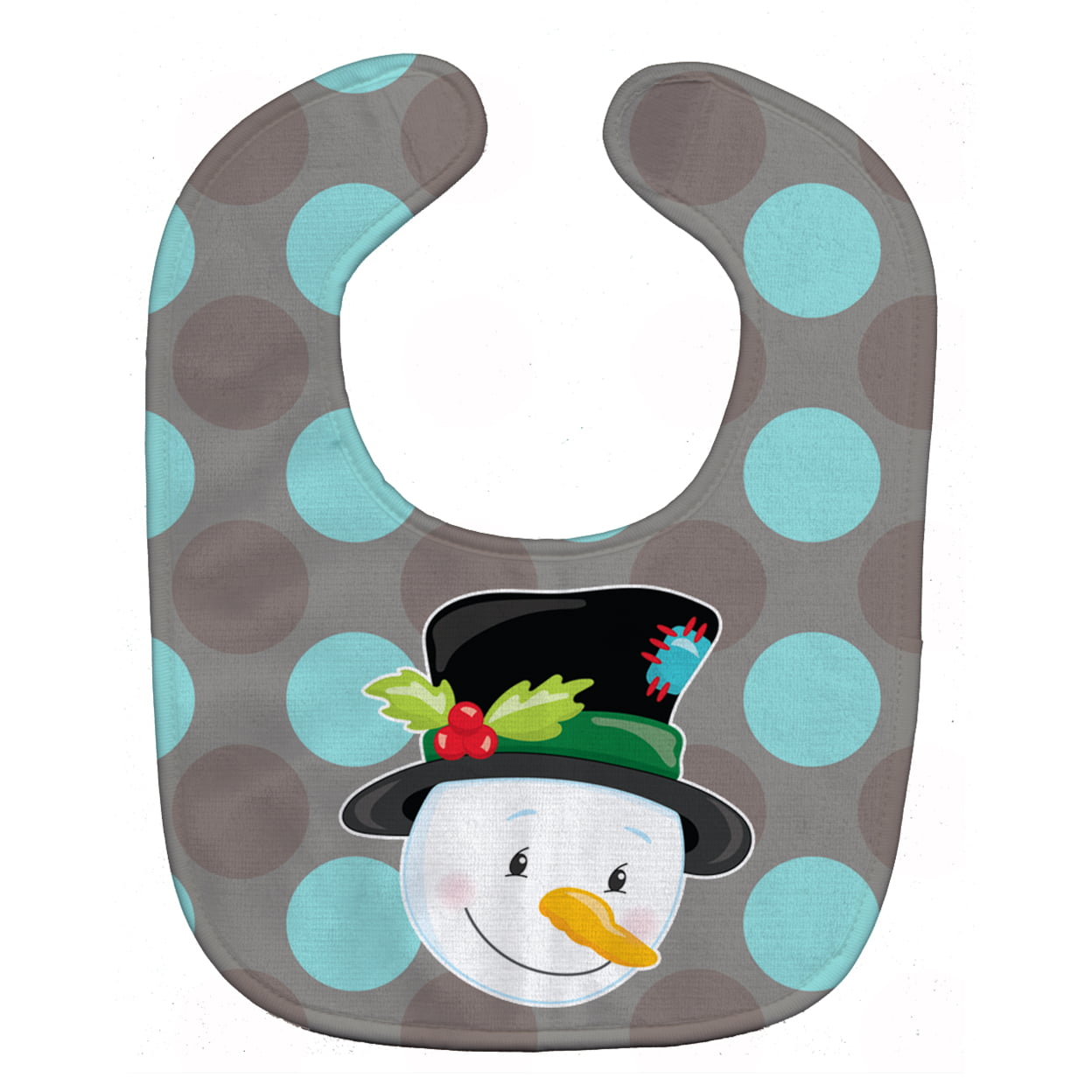 Christmas Snowman Baby Bib