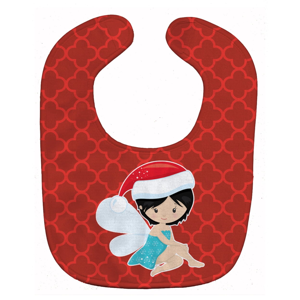 Black Haired Fairy Baby Bib