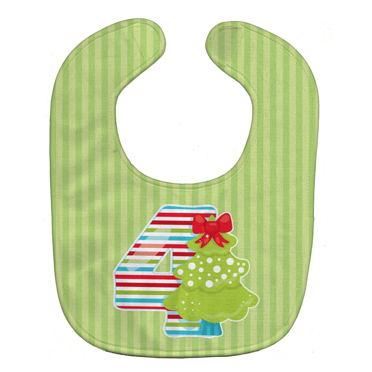 Christmas Month 4 Baby Bib