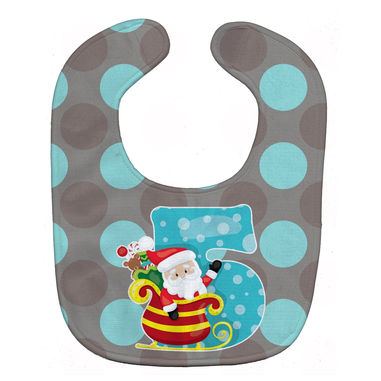 Christmas Month 5 Baby Bib