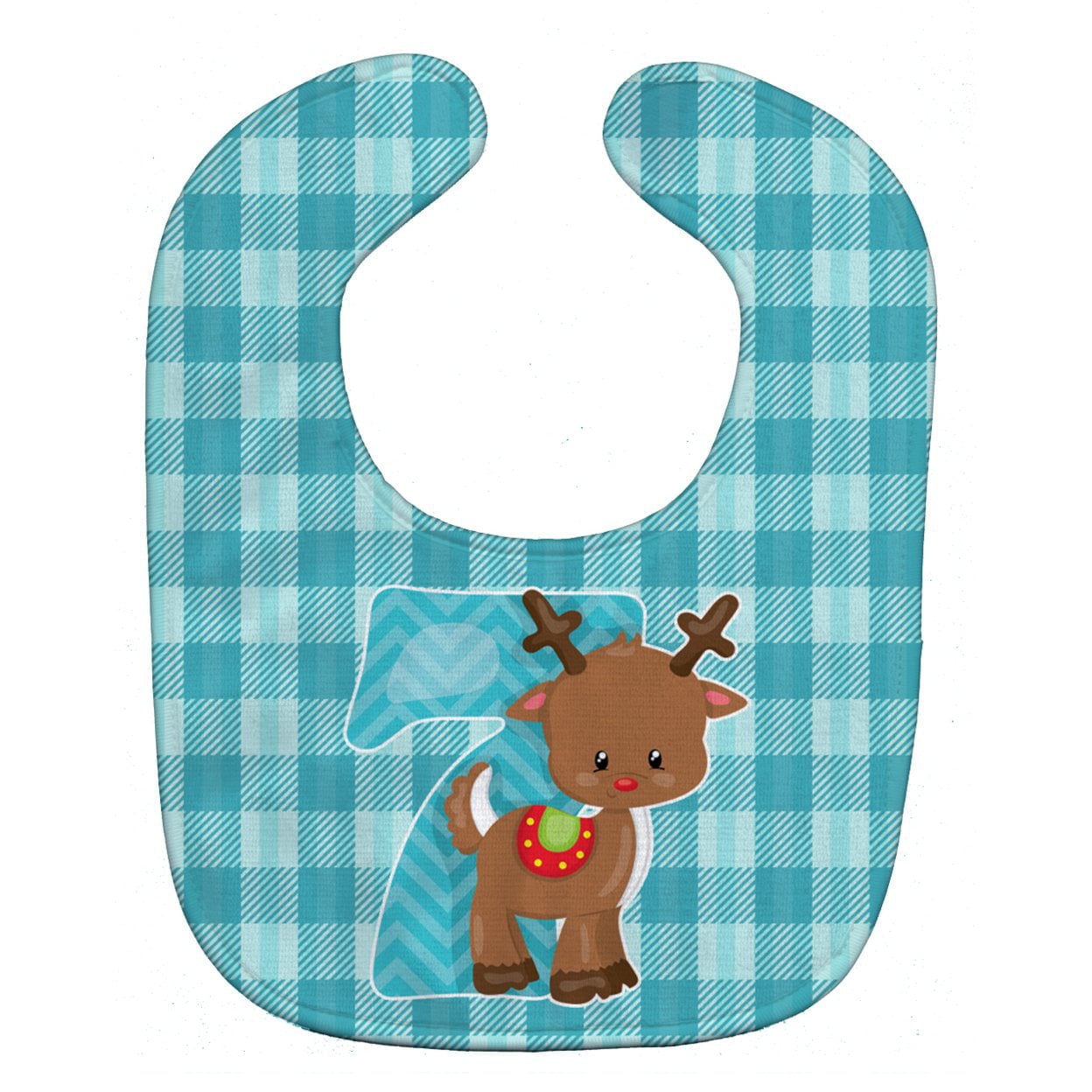 Christmas Month 7 Reindeer Baby Bib