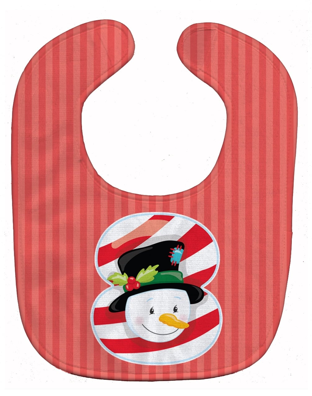 Christmas Month 8 Snowman Baby Bib