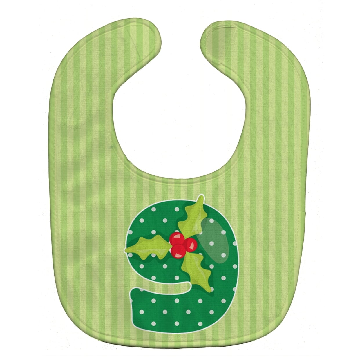 Christmas Month 9 Holly Baby Bib