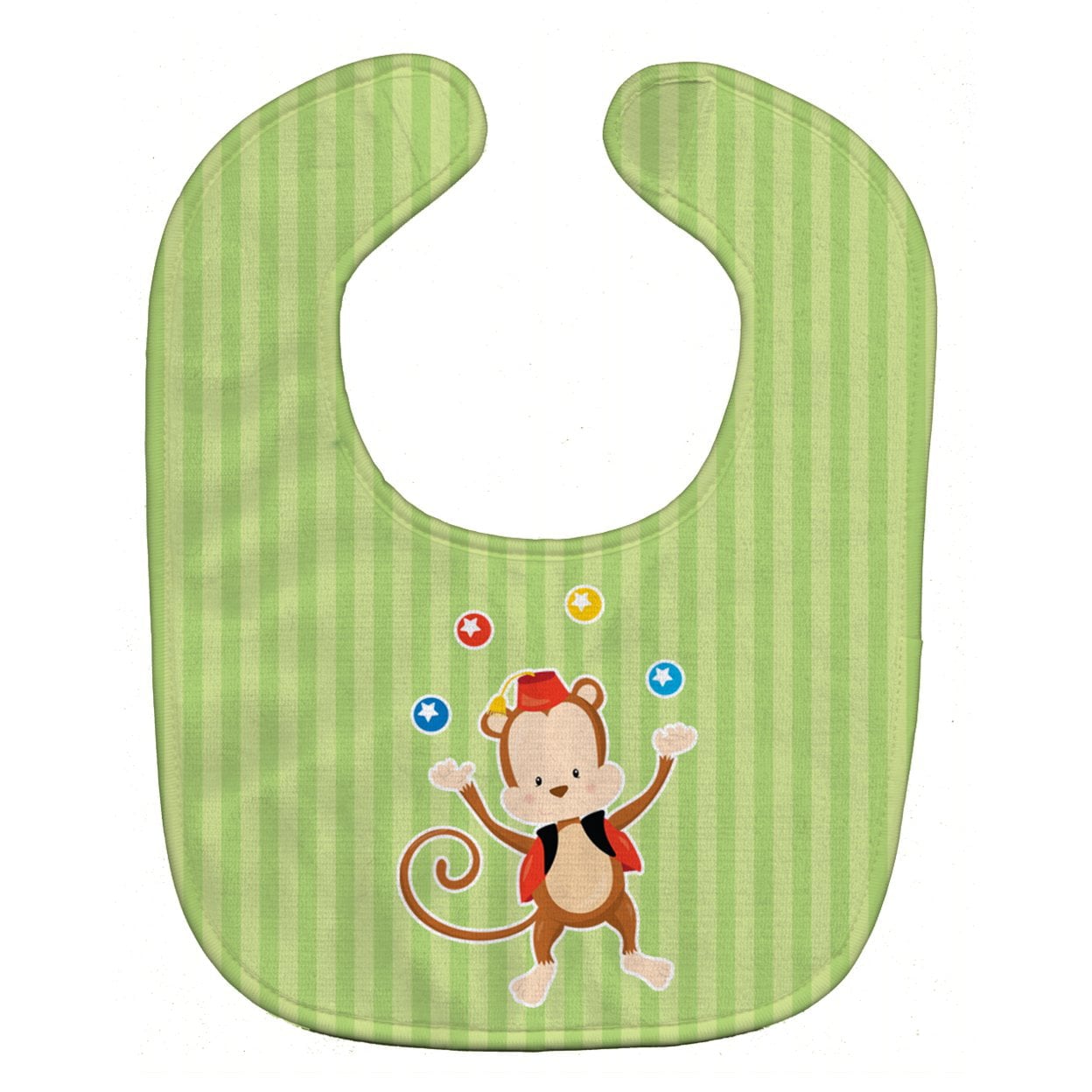 Monkey Juggler Baby Bib