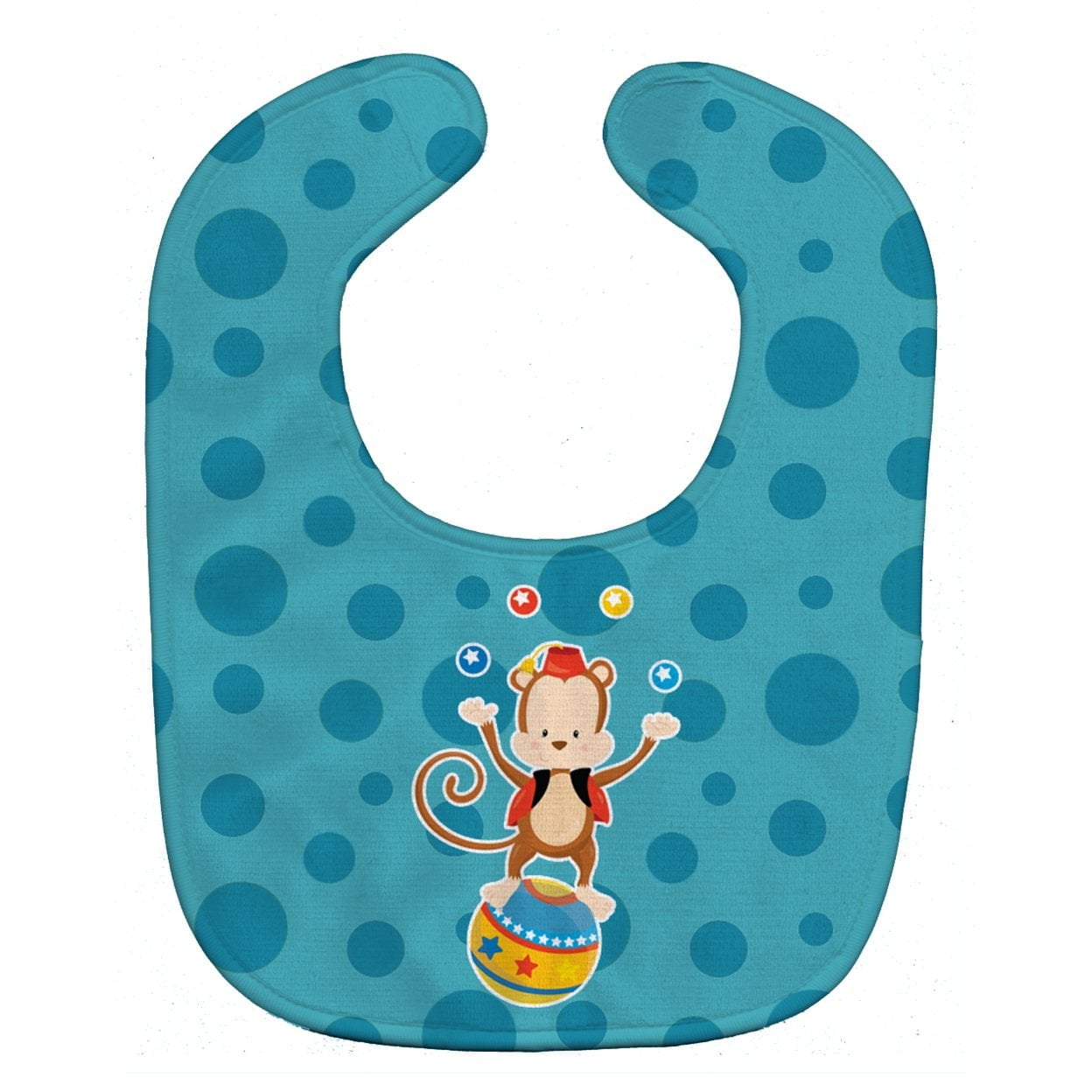 BB8704BIB Circus Monkey Baby Bib