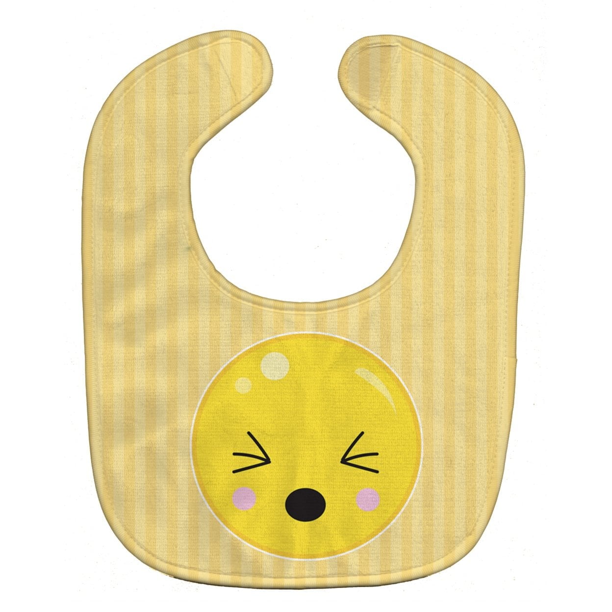 Eyes Closed Face Baby Bib
