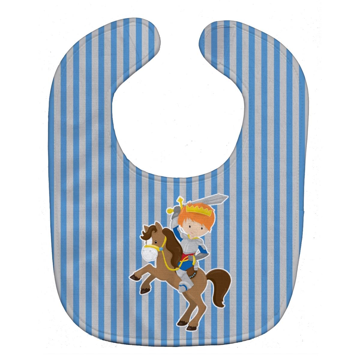 BB8747BIB Ginger Boy Knight on Horse Baby Bib