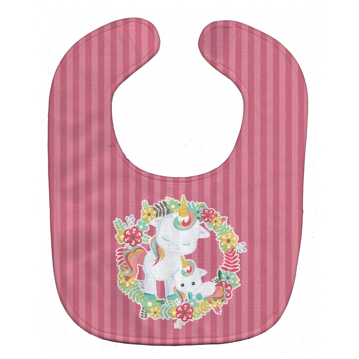 Unicorn & Flowers Baby Bib