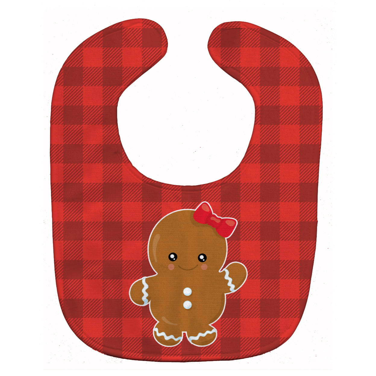 Christmas Gingerbread Girl Baby Bib