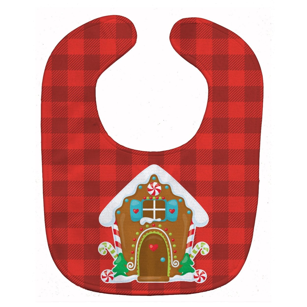 Christmas Gingerbread House Baby Bib