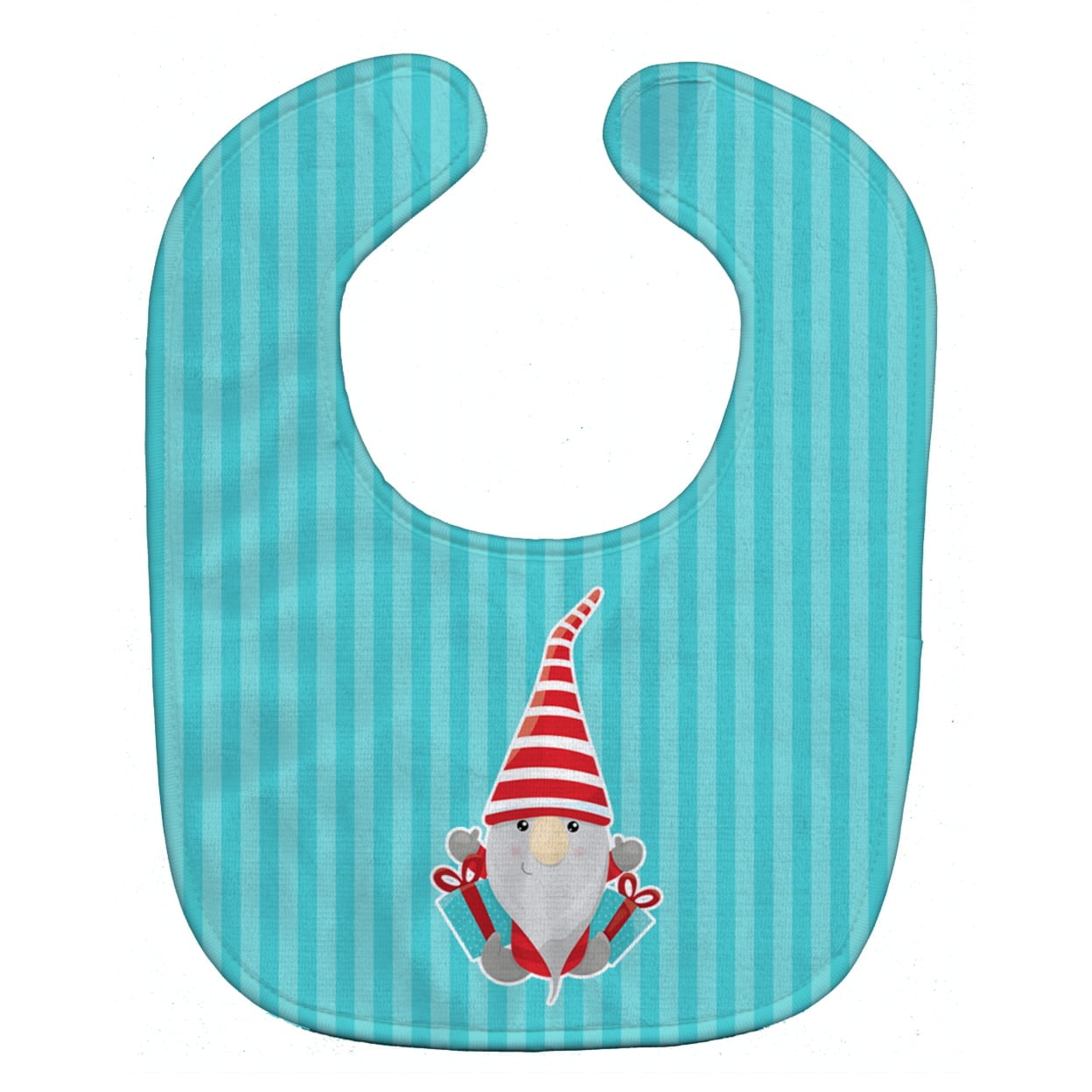 Christmas Gnome Presents Baby Bib