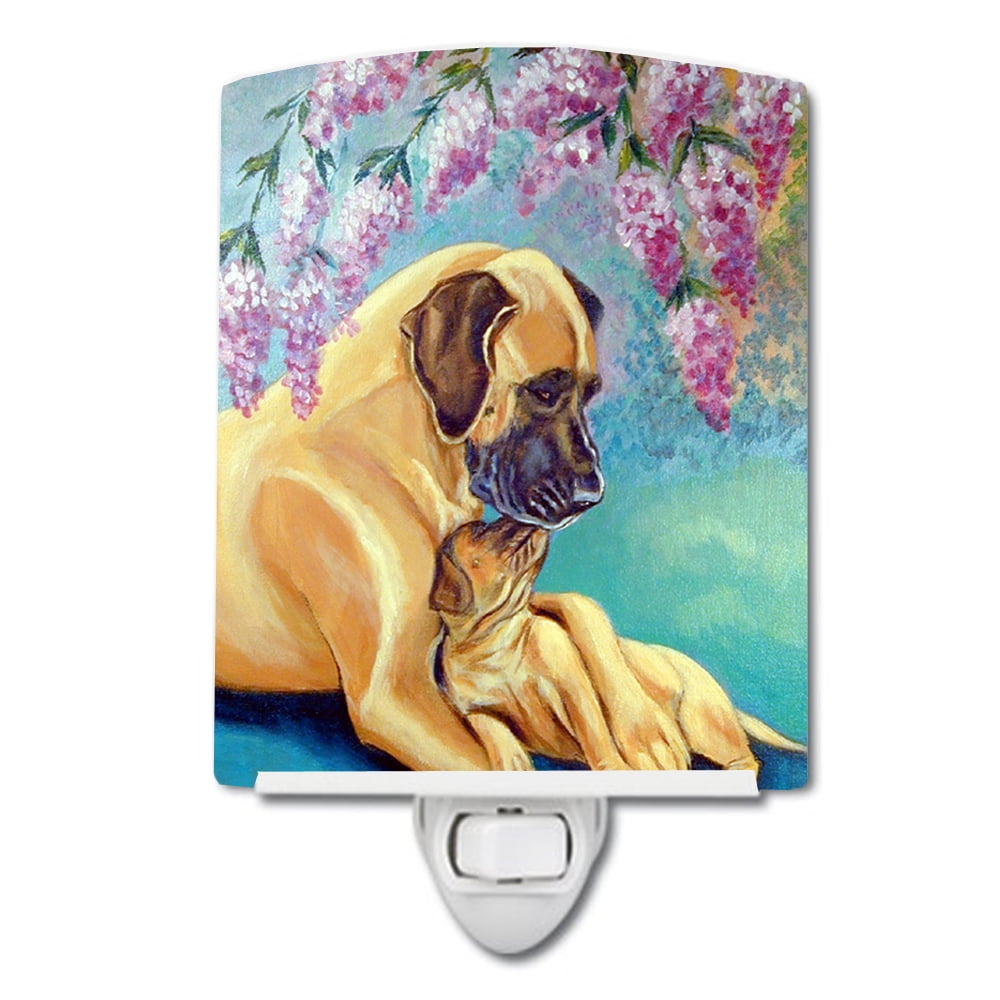 7233CNL Great Dane & Puppy Ceramic Night Light
