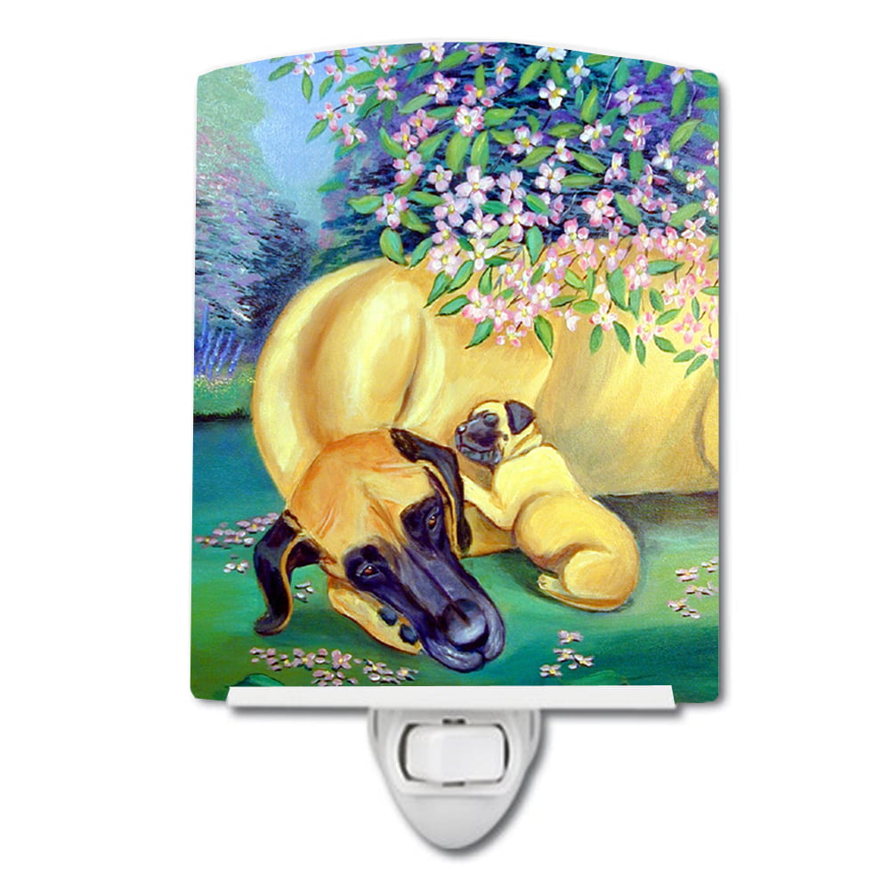 Great Dane & Puppy Ceramic Night Light