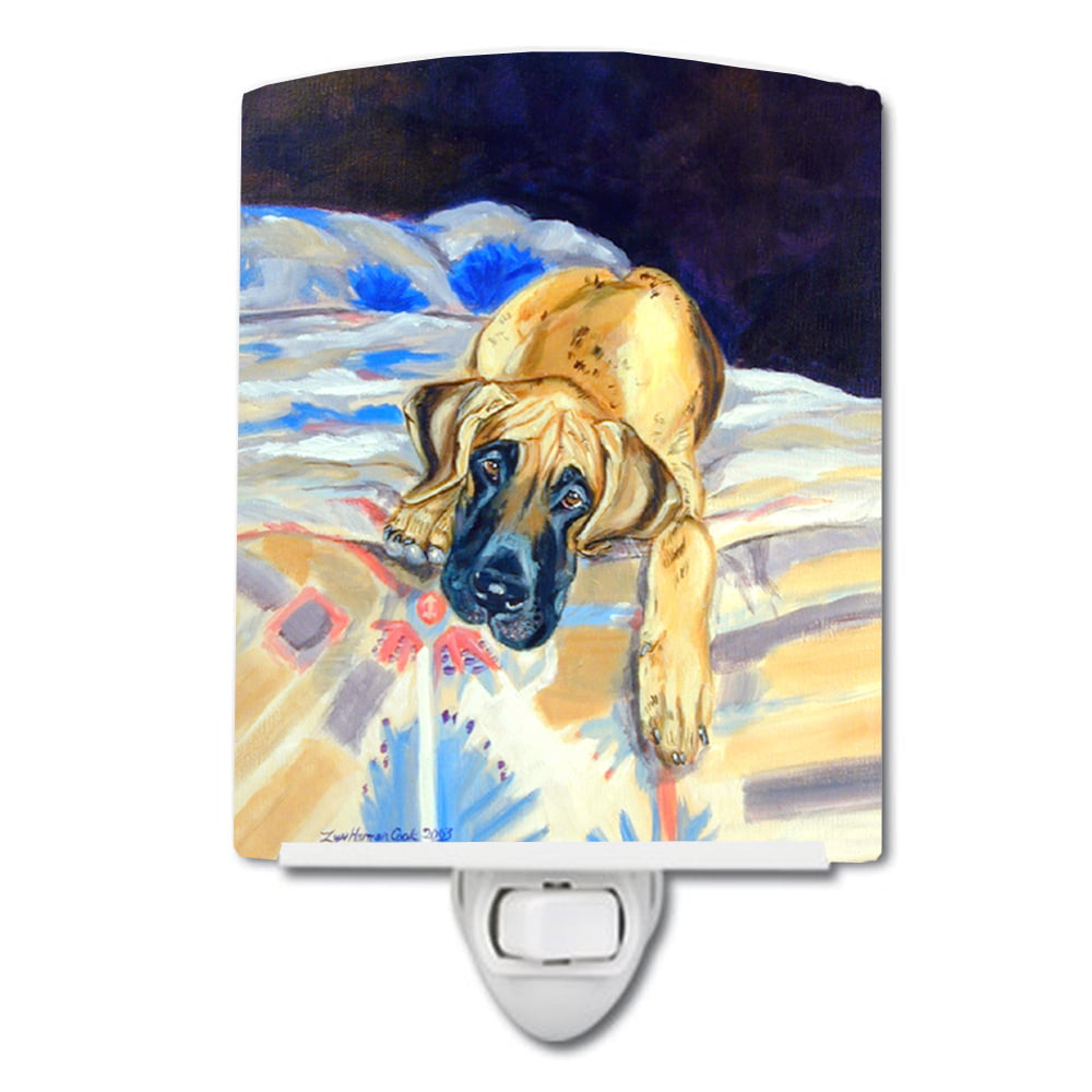 Fawn Great Dane Ceramic Night Light