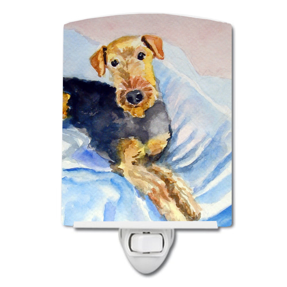 7335CNL Cozy Airedale Terrier Ceramic Night Light