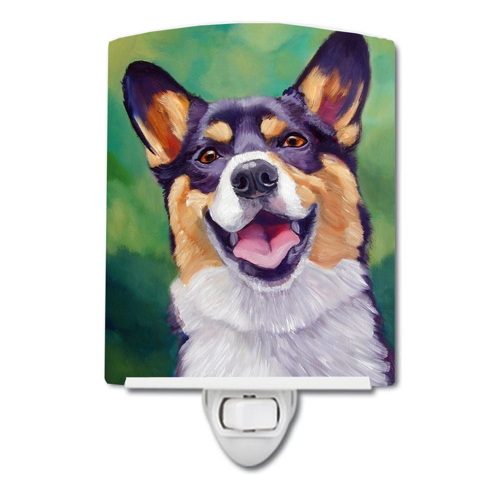 Tricolor Pembroke Corgi Ceramic Night Light