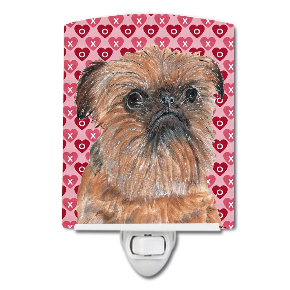 Brussels Griffon Hearts & Love Ceramic Night Light