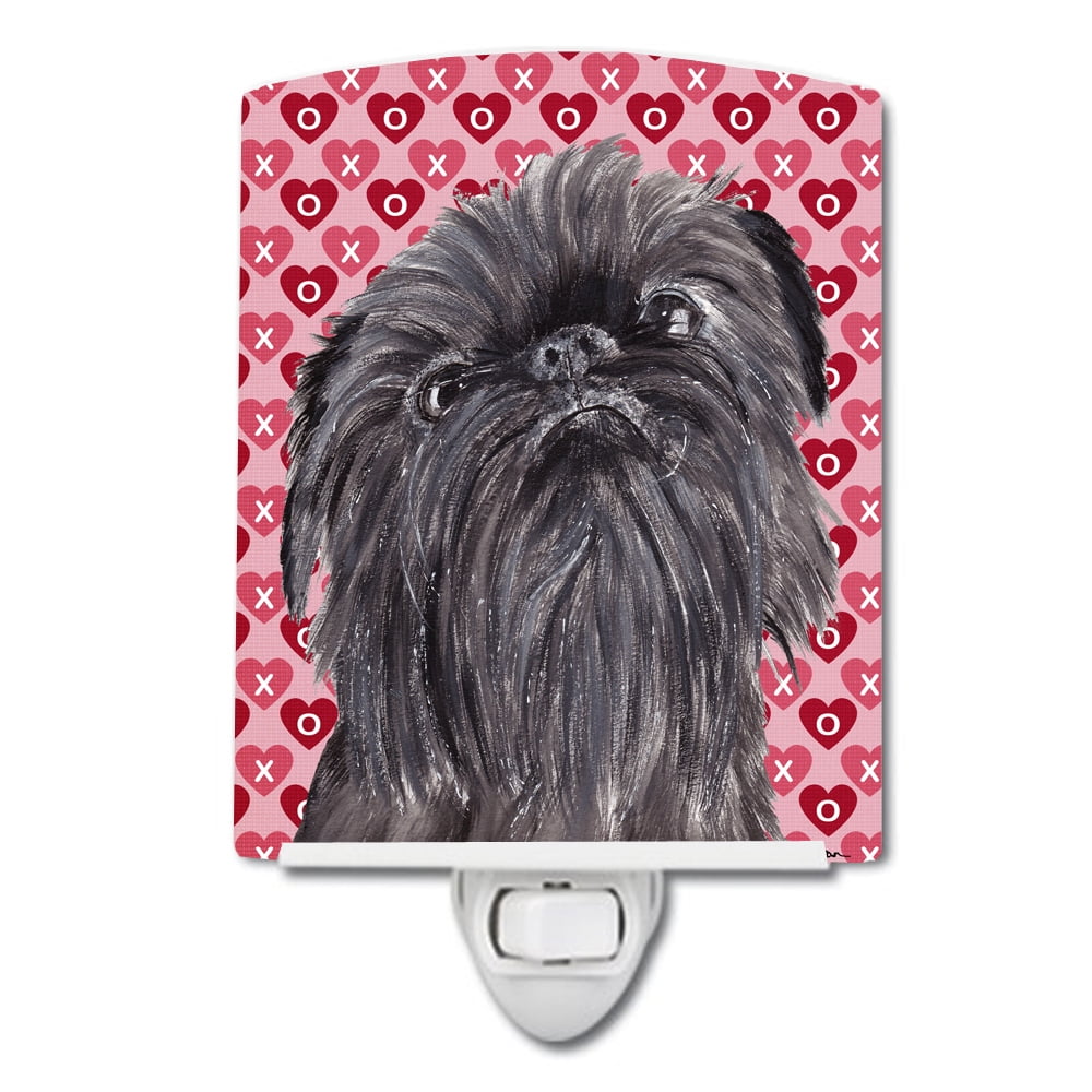 SC9559CNL Brussels Griffon Hearts & Love Ceramic Night Light