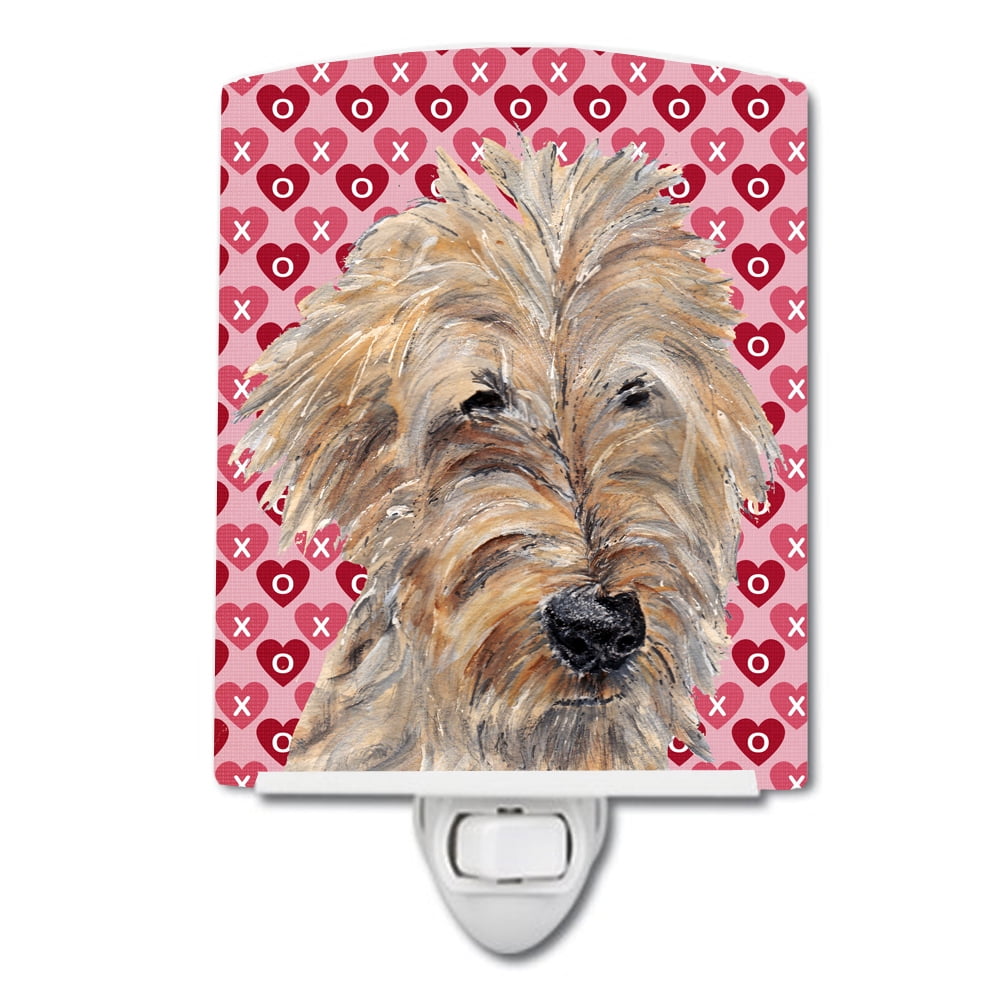 Golden Doodle Hearts & Love Ceramic Night Light
