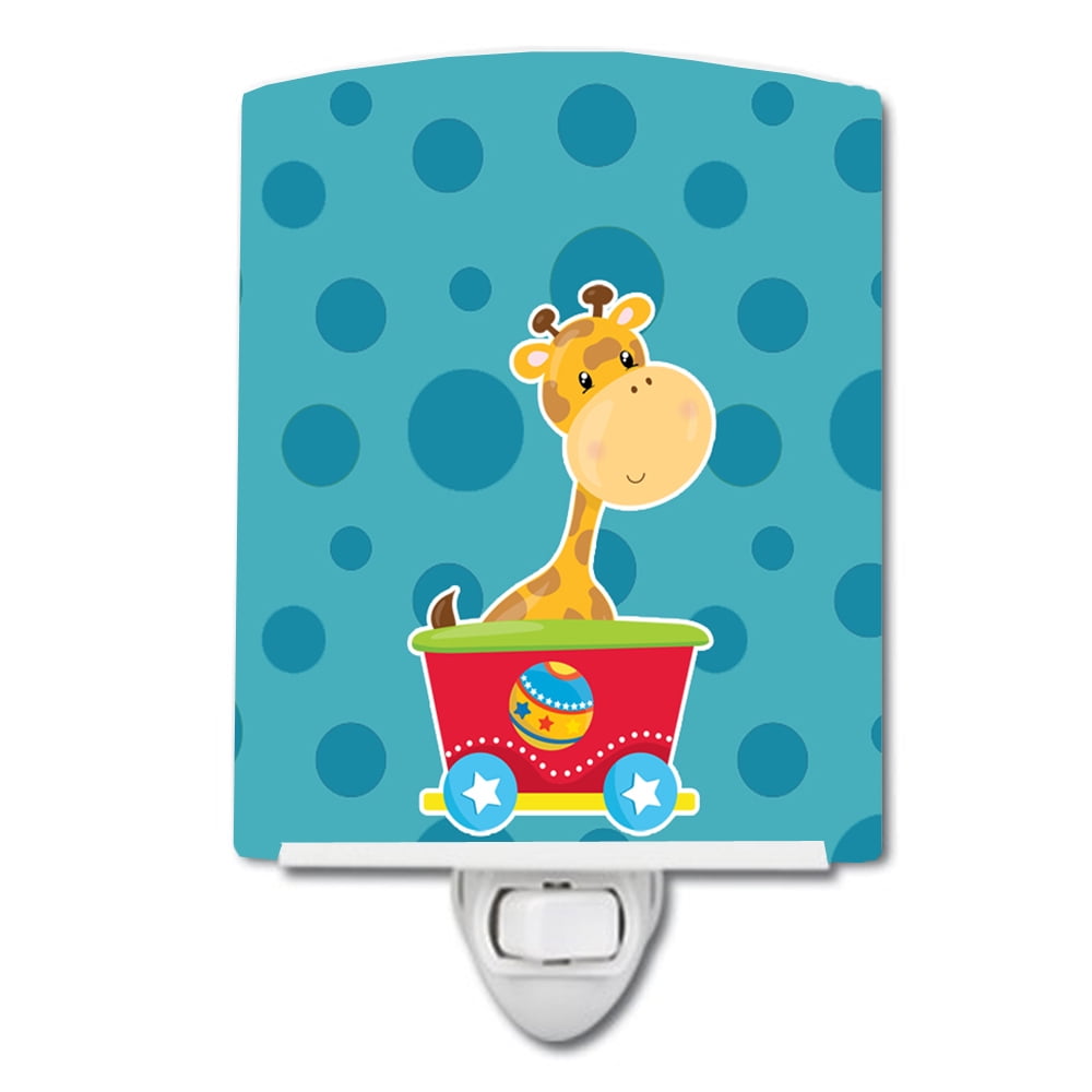 BB8708CNL Circus Giraffe Train Car Ceramic Night Light