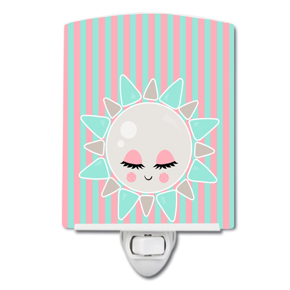 Sun Face Ceramic Night Light