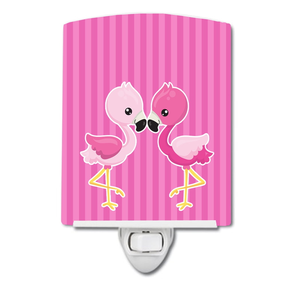 Flamingo Pair Ceramic Night Light