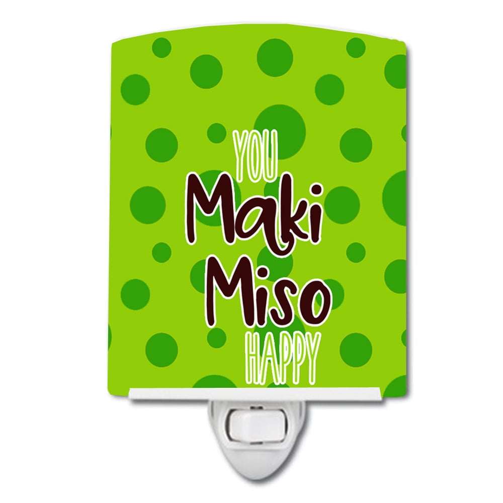 Sushi You Maki Miso Happy Ceramic Night Light